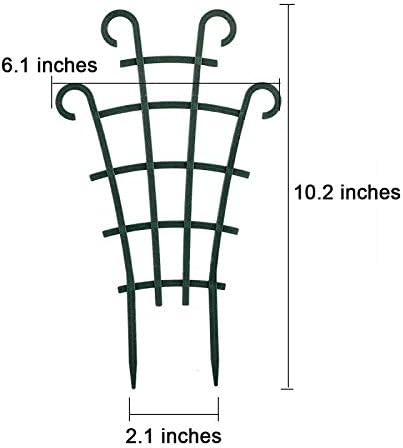 Indoor Small Trellis, 6Pcs Plant Trellis for Climbing Plants Trellis for Potted Plants Stackable Plastic Pot Plant Support Trellis for Indoor Outdoor Hoya Vines Pothos Houseplants
