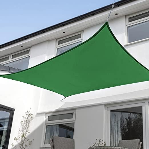 KANAGAWA 6'X14' Dark Green Custom Size Sun Shade Sail Rectangle UV Block Canopy Cover for Patio Backyard Lawn Garden Outdoor (Customized Available)