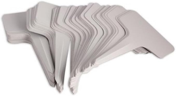 KINGLAKE 100 Pcs 6 x10cm Plastic Plant T-Type Tags Nursery Garden Labels