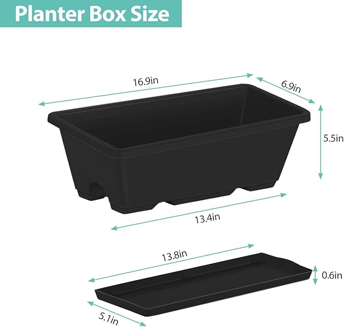 YBING Raised Garden Bed Outdoor with Wheels 42x17x29in Elevated Planter Box with Legs and Storage Shelf 6 Pocket Herb Garden Planter for Balcony Patio Deck Black