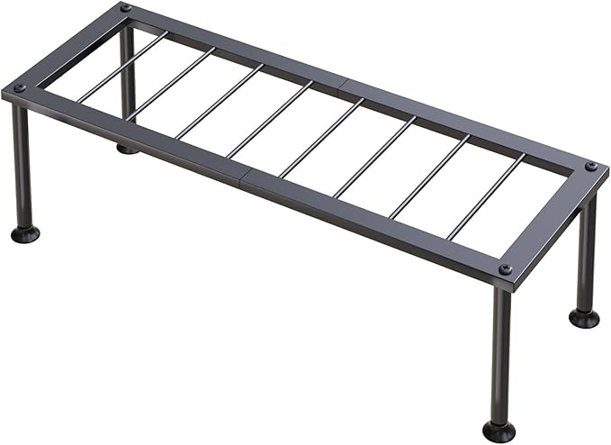 1 Tier Plant Stand: Ladder Plant Holder - Metal Flower Pot Stand - Heavy Duty Flower Rack for Living Room Patio Garden Corner Balcony and Courtyard.