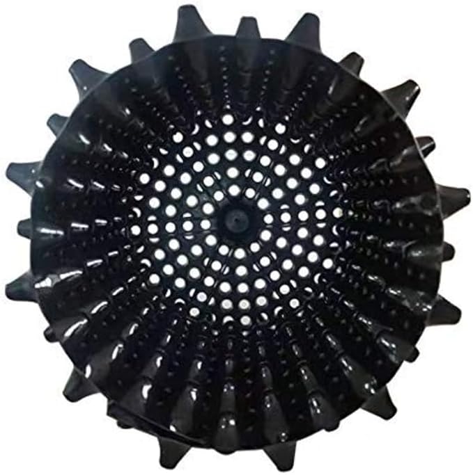 Air Pruning Planters 5 Gallon 6-Pack, Sturdy Plastic Roots Control Planter Container for Fruit Vegetable Garden Orchard, Size 12"x12",Black
