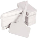 KINGLAKE 100 Pcs 6 x10cm Plastic Plant T-Type Tags Nursery Garden Labels