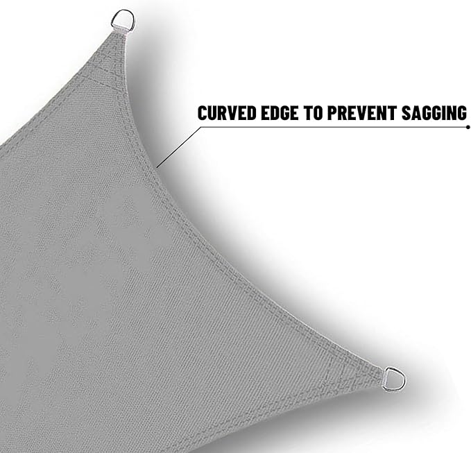 SUNNY GUARD Waterproof Sun Shade Sail 9' x 10' Charcoal Rectangle UV Block Sunshade for Backyard Yard Deck Patio Garden Outdoor Activities and Facility(Customized)