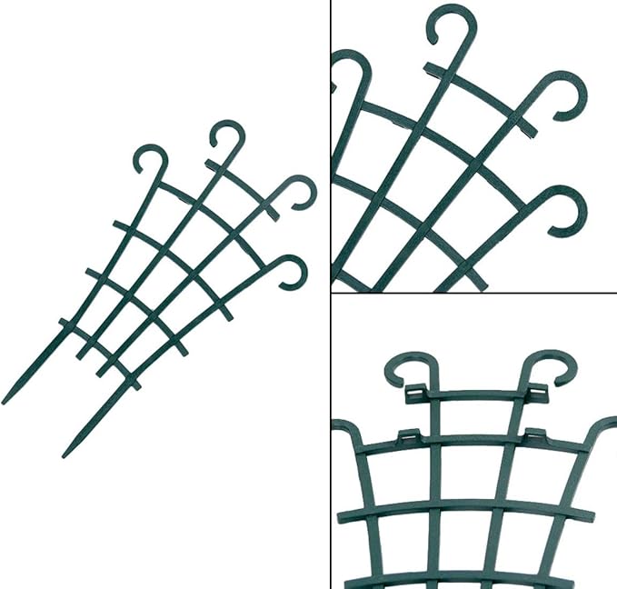 Indoor Small Trellis, 6Pcs Plant Trellis for Climbing Plants Trellis for Potted Plants Stackable Plastic Pot Plant Support Trellis for Indoor Outdoor Hoya Vines Pothos Houseplants