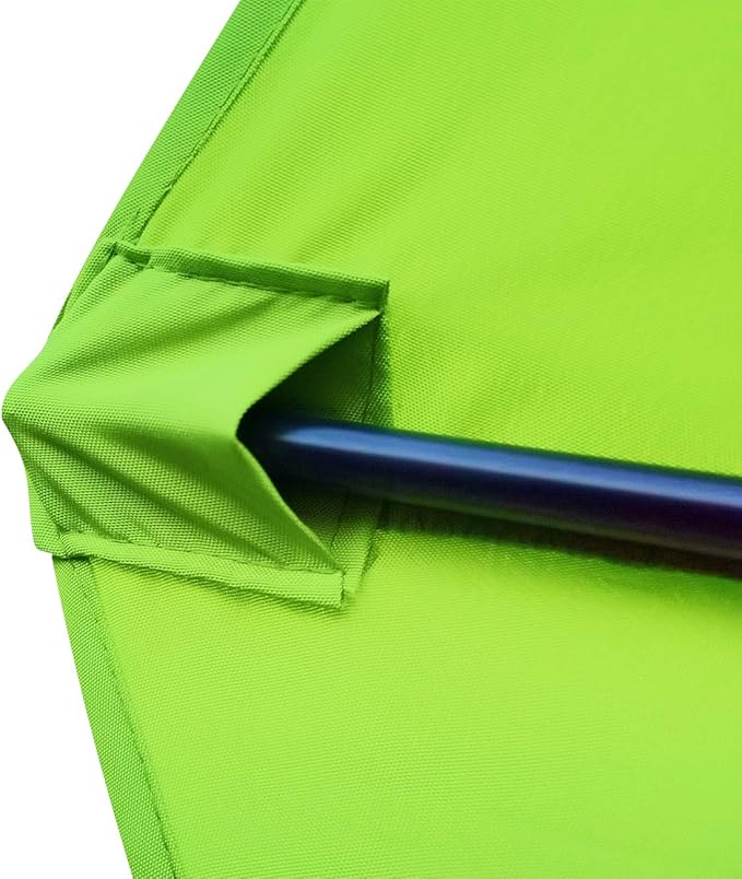 Sunnyglade 9' Patio Umbrella Outdoor Table Umbrella with 8 Sturdy Ribs (Grass Green)