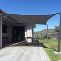 SUNNY GUARD Custom Size 14'x14' Dark Grey Sun Shade Sail Rectangle UV Block Shade for Backyard Yard Patio Deck Garden(Customized)