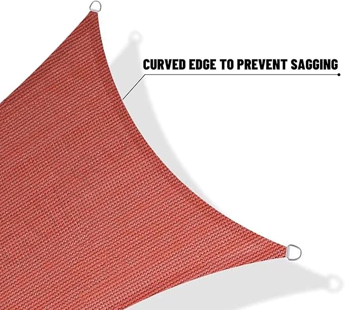SUNNY GUARD Custom Size 20'x20'x28.3'Terra Red Sun Shade Sail Right Triangle UV Block Shade for Backyard Yard Patio Deck Garden(Customized)