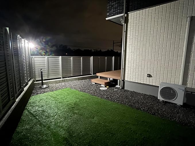 intelamp Solar Outdoor Lights,6000mAh Motion Sensor with Dual Sensors,Waterproof Solar Flood Lights 270°Wide Angle for Outside with 3 Modes