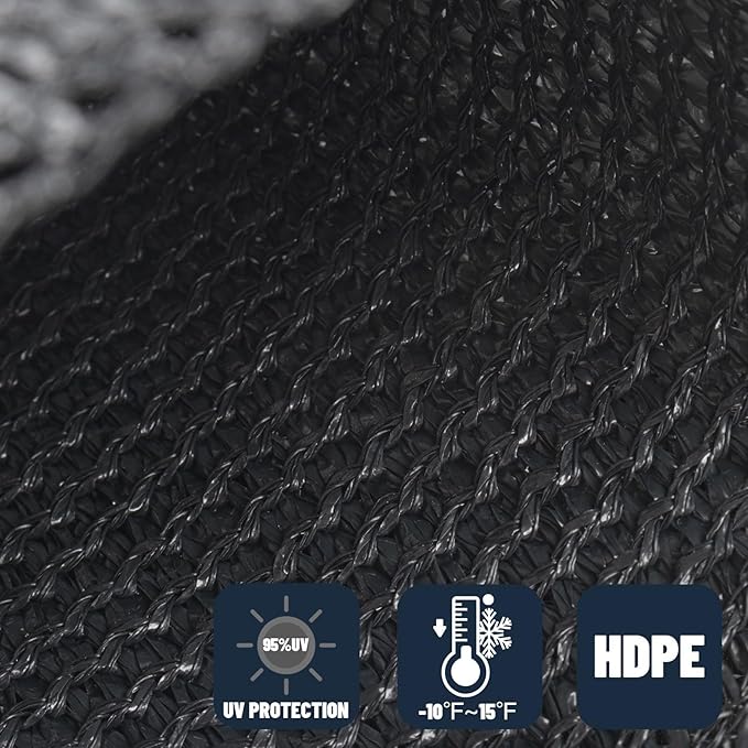 SUNNY GUARD Sun Shade Sail 8' x 8' Rectangle Graphite Grey UV Block Sunshade for Backyard Yard Deck Patio Garden Outdoor Activities and Facility(We Make Custom Size)