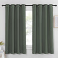 NICETOWN Blackout Curtain 63 inch Length - Grommet Sound Reducing Light Blocking Window Drapes Thermal Curtain for Bedroom/Living Room, Dark Mallard, W52 x L63, 1 Panel