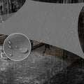 SUNNY GUARD Waterproof Sun Shade Sail 5' x 7' Charcoal Rectangle UV Block Sunshade for Backyard Yard Deck Patio Garden Outdoor Activities and Facility(Customized)