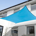 KANAGAWA 9'X14' Turquoise Mix Custom Size Sun Shade Sail Rectangle UV Block Canopy Cover for Patio Backyard Lawn Garden Outdoor (Customized Available)