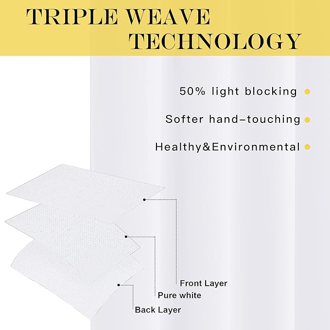 NICETOWN White Room Darkening Curtain 78 inch Length for Doorway - Grommet Privacy Door Curtain Sound Reducing Thermal Window Treatment for Living Room/Bedroom (1 Panel, W52 x L78)