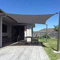 SUNNY GUARD Custom Size 14'x32' Rectangle Dark Grey UV Block Sunshade for Backyard Yard Deck Patio Garden Outdoor Activities and Facility(Customized)