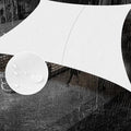 SUNNY GUARD Waterproof Sun Shade Sail 6' x 12' White Rectangle UV Block Sunshade for Backyard Yard Deck Patio Garden Outdoor Activities and Facility(Customized)