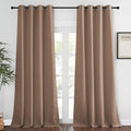 NICETOWN Bedroom Curtain Room Darkening Drapery 102 inches Length - Home Fashion Thermal Insulated Grommet Room Darkening Curtain for Living Room (Cappuccino, 1 Panel, 52 x 102 inches)