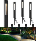 SUNVIE 3W Low Voltage Pathway Lights 3000K LED Low Voltage Landscape Lights 12V Waterproof Landscape Path Lights Low Voltage Landscape Lighting for Walkway Yard Backyard Garden ETL Listed Cord, 4 Pack