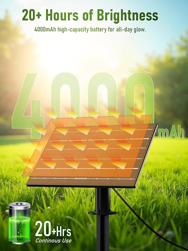 luckystyle 100FT Solar String Lights Outdoor Waterproof 2200K with Remote & USB Charging, 36+2 LED Shatterproof Bulbs, Dimmable & Timable, 3 Light Modes, Long Last for Garden,Patio, Backyard, Camping