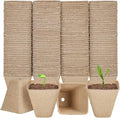 126 Packs Square Peat Pots, 3.15 Inch Seed Starting Pots with Drainage Holes Square Nursery Pot,Biodegradable Eco-Friendly Round Plant Seed Starter Peat Germination Seedling Trays