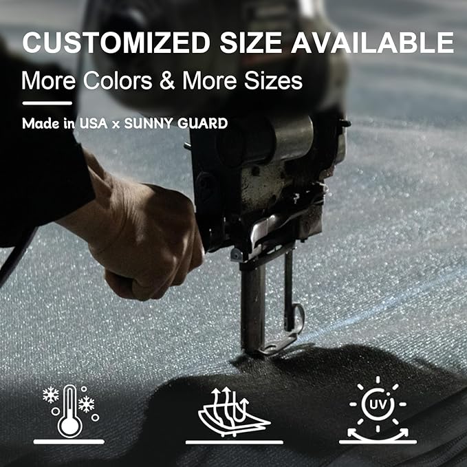 SUNNY GUARD Custom Size 6'x6' Silver Grey Sun Shade Sail Rectangle UV Block Shade for Backyard Yard Patio Deck Garden(Customized)