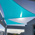 SUNNY GUARD Custom Size 7'x7'x9.9'Turquoise Blue Sun Shade Sail Right Triangle UV Block Shade for Backyard Yard Patio Deck Garden(Customized)