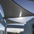 SUNNY GUARD Custom Size 16'x24'x28.8' Triangle Graphite Grey UV Block Sunshade for Backyard Yard Deck Patio Garden Outdoor Activities and Facility(Customized)