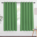 NICETOWN 66 Inch Long Blackout Curtains for Bedroom Living Room, Thermal Insulated Room Darkening Curtains, Light Blocking Blackout Drapes for Bedroom, 66" W x 66" L, 1 Panel, Froest Green