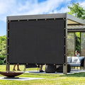 Artpuch Outdoor Pergola Shade Cover 4x15 FT Sun Shade Cloth with Grommets Black 90% UV Protection Canopy Patio Privacy Screen (Customized Available)