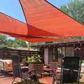 LOVE STORY Custom Size 7'x7'x7' Terra Red Sun Shade Sail Triangle Sunhsade Fabric Awning Canopy for Patio Backyard Carport Pergola (Customized)