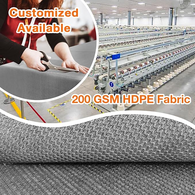 Artpuch Outdoor Pergola Shade Cover 7x15 FT Sun Shade Cloth with Grommets Light Grey 90% UV Protection Canopy Patio Privacy Screen (Customized Available)
