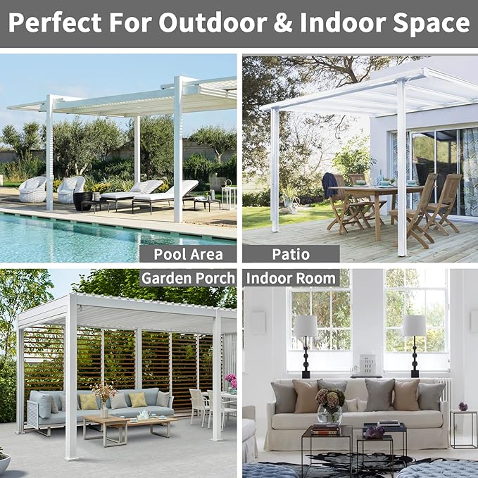 Easy-Going Linen Look Outdoor Curtains Waterproof Windproof Porch Curtains, Soft Thicken Outdoor Privacy Curtains for Patio, Gazebo, Grommet Top and Tab Bottom Drape, 1 Panel, 110x96 inch, Sky Blue