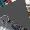 LOVE STORY Right Triangle 5'x6'x7.8' Waterproof Sun Shade Sail Canopy UV Block for Outdoor Patio Backyard Carport,Dark Grey(We Make Custom Size)