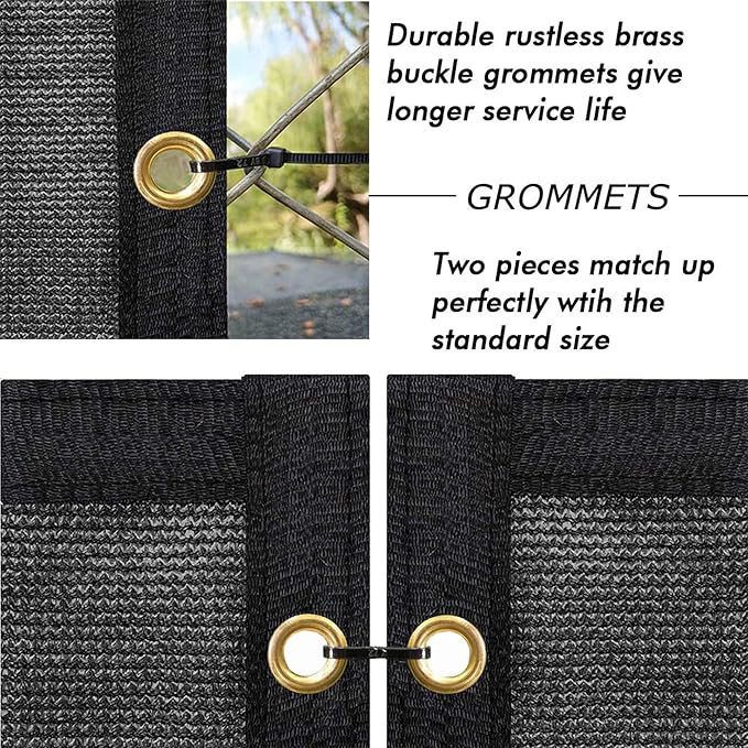UPGRADE Privacy Fence Screen 3'x34' Black Outdoor 90% Visibility Blockage 170 GSM Mesh Shade Cover Panels for Backyard,Balcony,Home Decoration with Zip Ties,Customized Avaliable