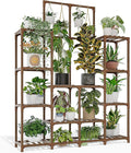 Plant Stand Indoor Outdoor 63" Tall Plant Shelf for Plants 12-Tier Large Plant Sheves for Living Room Heavy Duty Plant Rack Garden Balcony Patio Hanging Planter
