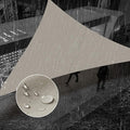 SUNNY GUARD Waterproof Sun Shade Sail 10'x12'x15.6' Taupe Right Triangle UV Block Sunshade for Backyard Yard Deck Patio Garden Outdoor Activities and Facility(Customized)