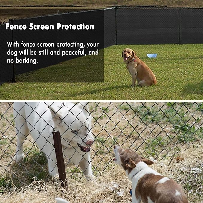 UPGRADE Privacy Fence Screen 4'x36' Black Outdoor 90% Visibility Blockage 170 GSM Mesh Shade Cover Panels for Backyard,Balcony,Home Decoration with Zip Ties,Customized Avaliable