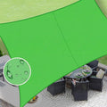LOVE STORY Rectangle 7'x15' Waterproof Sun Shade Sail Canopy UV Block for Outdoor Patio Backyard Carport,Fruit Green(We Make Custom Size)