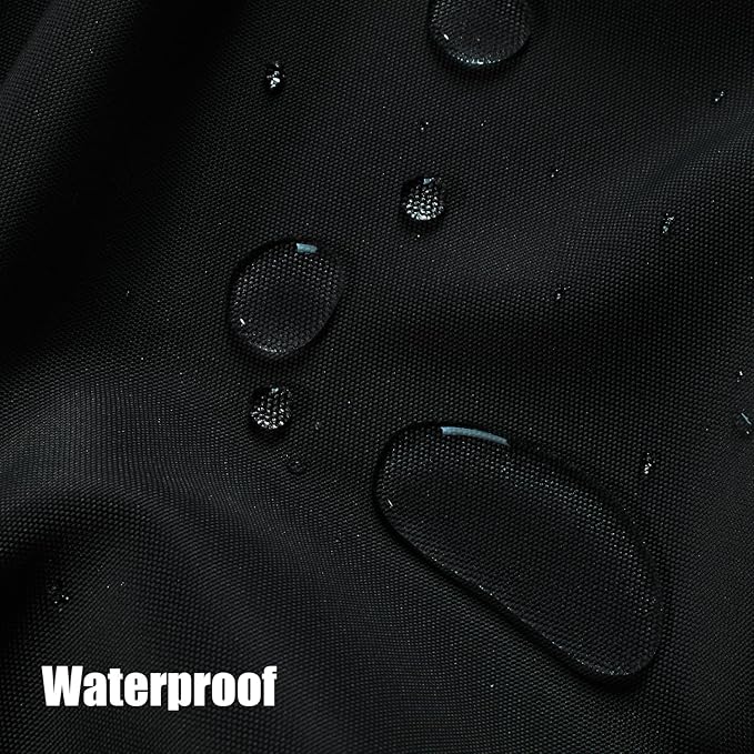 BONZER Outdoor Waterproof Curtains for Patio Extra Wide Grommet Light Filtering Outside Curtains for Gazebo, Porch, Pergola, Pavilion, 1 Panel, 150W x 95L inch, Black