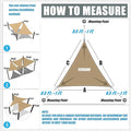 Amgo Custom Size 14' x 14' x 19.8' Sand Beige Right Triangle Sun Shade Sail UPF50+ AGTAPRT12, Order to Make Canopy Awning, 95% UV Blockage, Water & Air Permeable, Commercial Standard (We Customize)