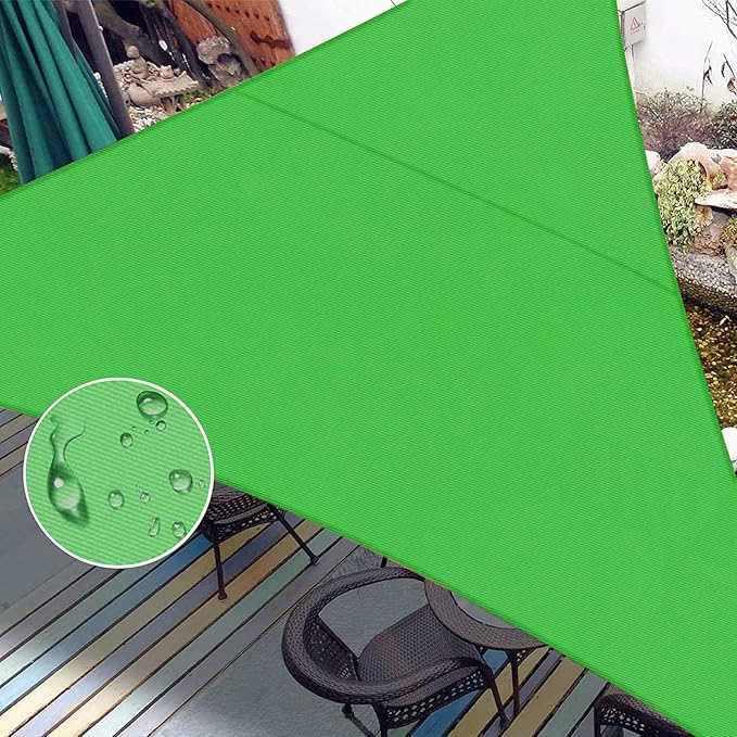 LOVE STORY Right Triangle 8'x12'x14.4' Waterproof Sun Shade Sail Canopy UV Block for Outdoor Patio Backyard Carport,Fruit Green(We Make Custom Size)