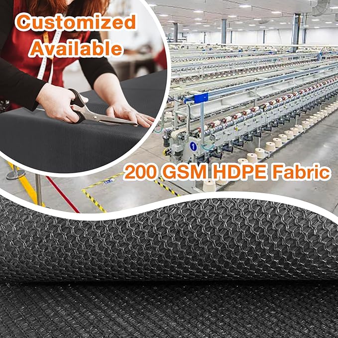 Artpuch Outdoor Pergola Shade Cover 24x24 FT Sun Shade Cloth with Grommets Dark Grey 90% UV Protection Canopy Patio Privacy Screen (Customized Available)