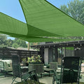 LOVE STORY Custom Size 10'x18'x20.6' Piquant Green Sun Shade Sail Right Triangle Sunshade Fabric Awning Canopy for Patio Backyard Carport Pergola (Customized)