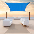 ColourTree TAPR1616 Custom Size 11' x 12' Blue Sun Shade Sail Canopy UV Block UPF50 Rectangle - Commercial Standard Heavy Duty - 190 GSM - 3 Years Warranty