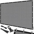 Artpuch 90% Sun Shade Cloth, 8 x 16 FT Pergola Shade Cover Canopy with Grommets, Sun Screen Fabric Tarp for Patio, Outdoor, Garden, Backyard, Light Grey