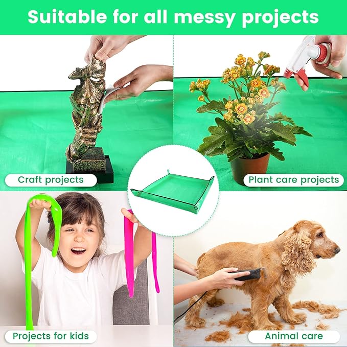 Extra Large Waterproof Potting Mat for Indoor Plant Transplanting and Mess Control, Table Top Potting Tray Repotting Mat Birthday Gifts for Plant Lovers Gardening Gifts for Women