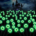 ASMAD Scary Solar Eyeball Lights, Waterproof Swaying Firefly Path Lights for Outdoor/Halloween Decorations/Garden/Yard/Patio/Party Decor, Green Eyeball, 4 Pack, 32 LEDs