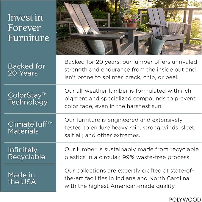 POLYWOOD Presidential Rocking Chair in Pacific Blue