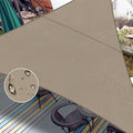 LOVE STORY Right Triangle 10'x20'x22.4' Waterproof Sun Shade Sail Canopy UV Block for Outdoor Patio Backyard Carport,Taupe(We Make Custom Size)
