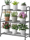 Simple Trending Plant Stand Outdoor Indoor 3 Tier Metal Waterproof Plant Shelf for Living Room Balcony Garden